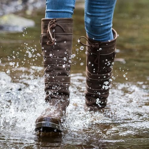 Dakota Waterproof Country Boots - Brown - Standard Calf or Wide Calf - Image 7
