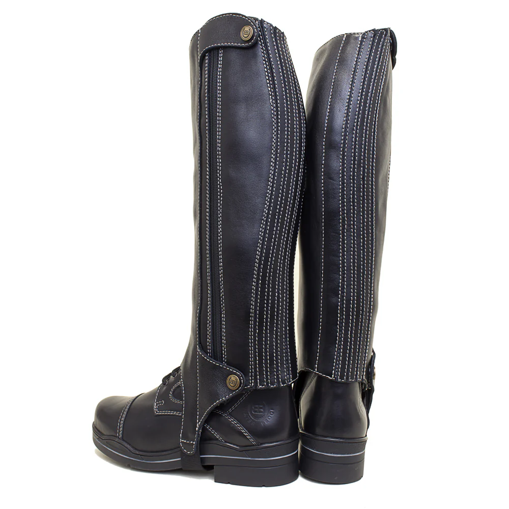 Kentucky Half-Chaps - Polished Black - Image 3