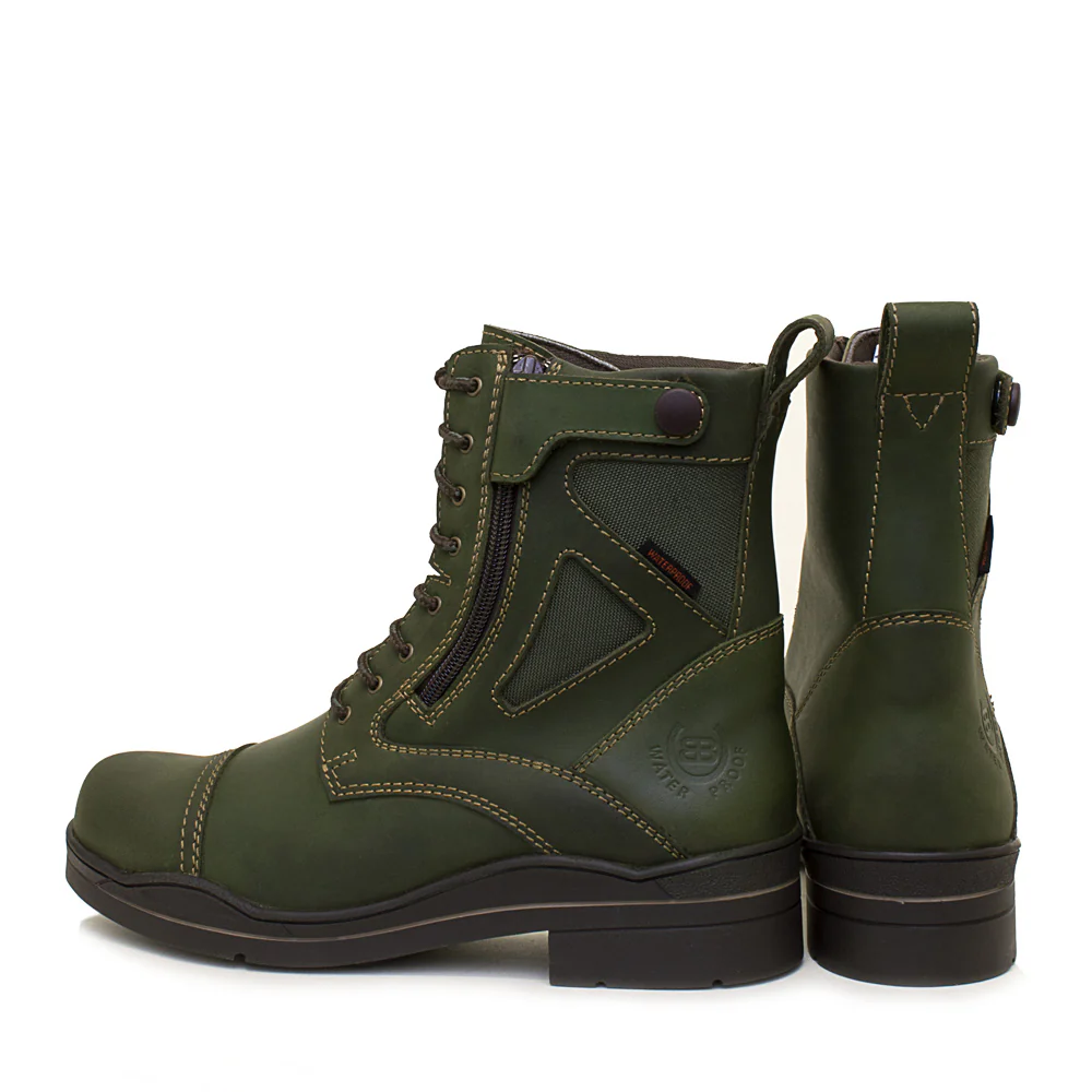 Kentucky Storm Waterproof Jodhpur Boots - Forest - Image 3