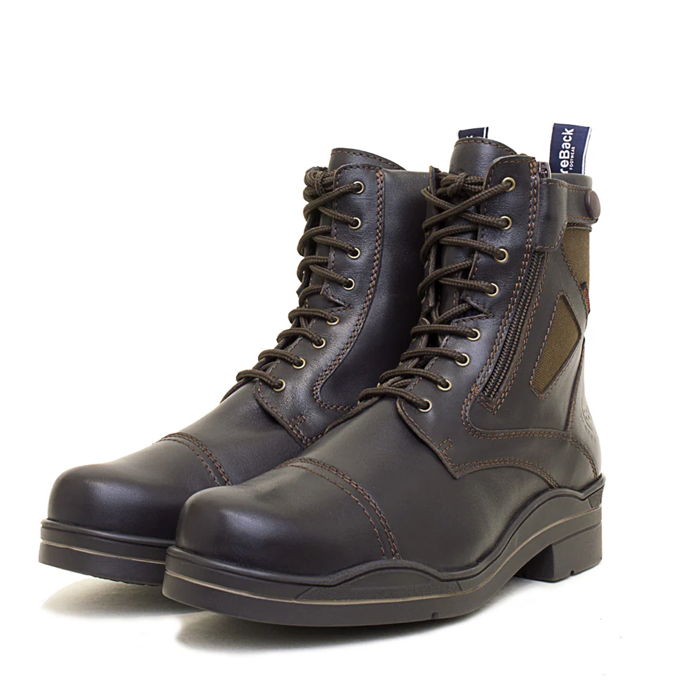 Kentucky Storm Waterproof Jodhpur Boots - Polished Brown - Image 3