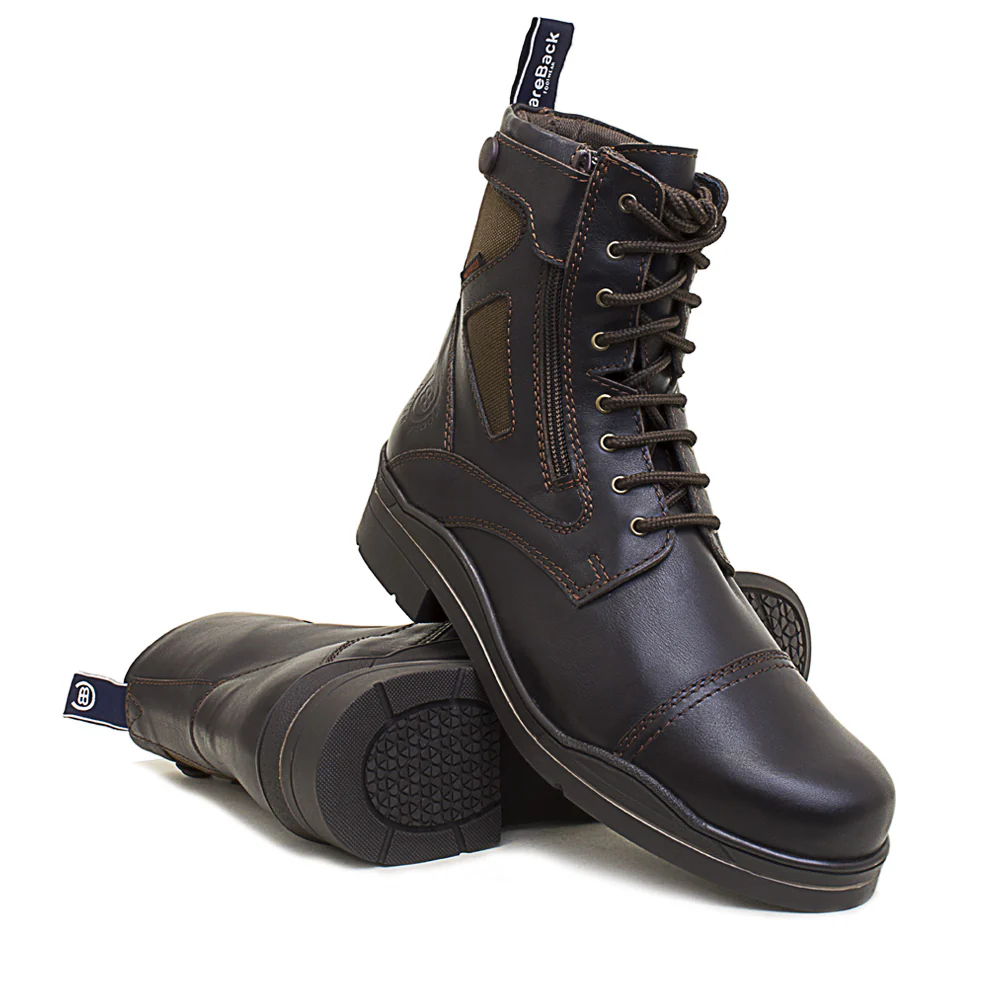 Kentucky Storm Waterproof Jodhpur Boots - Polished Brown - Image 4