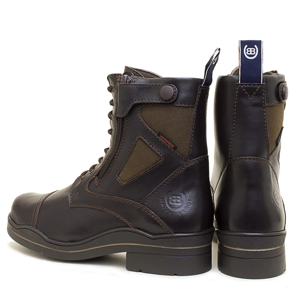 Kentucky Storm Waterproof Jodhpur Boots - Polished Brown - Image 5