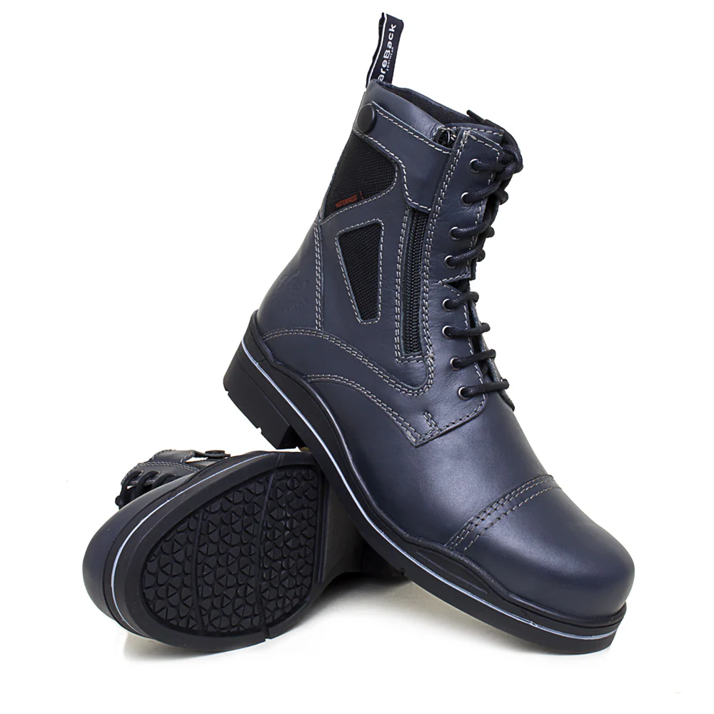 Kentucky Storm Waterproof Jodhpur Boots - Polished Navy - Image 3