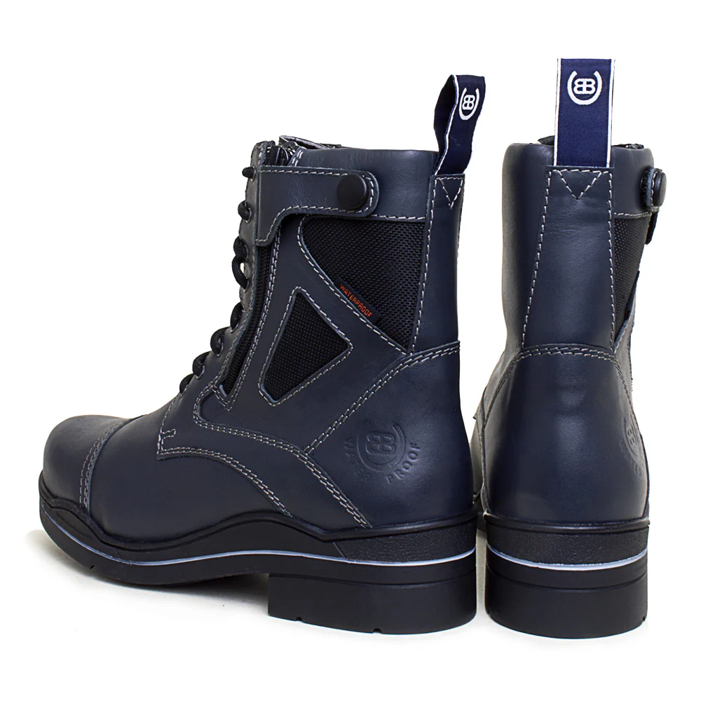 Kentucky Storm Waterproof Jodhpur Boots - Polished Navy - Image 5