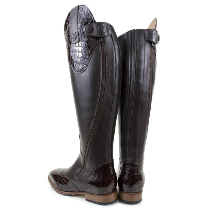 Milan Long Dress Riding Boots - Brown - Image 4