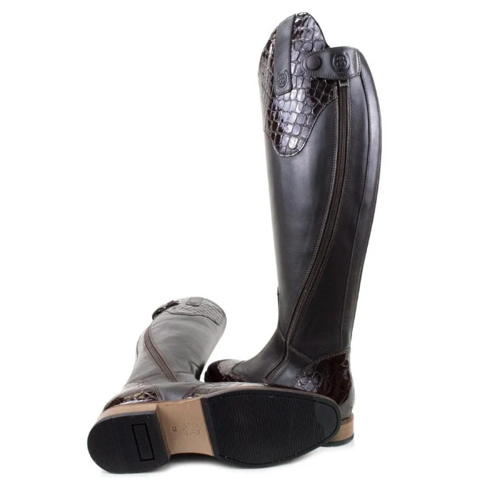 Milan Long Dress Riding Boots - Brown - Image 6