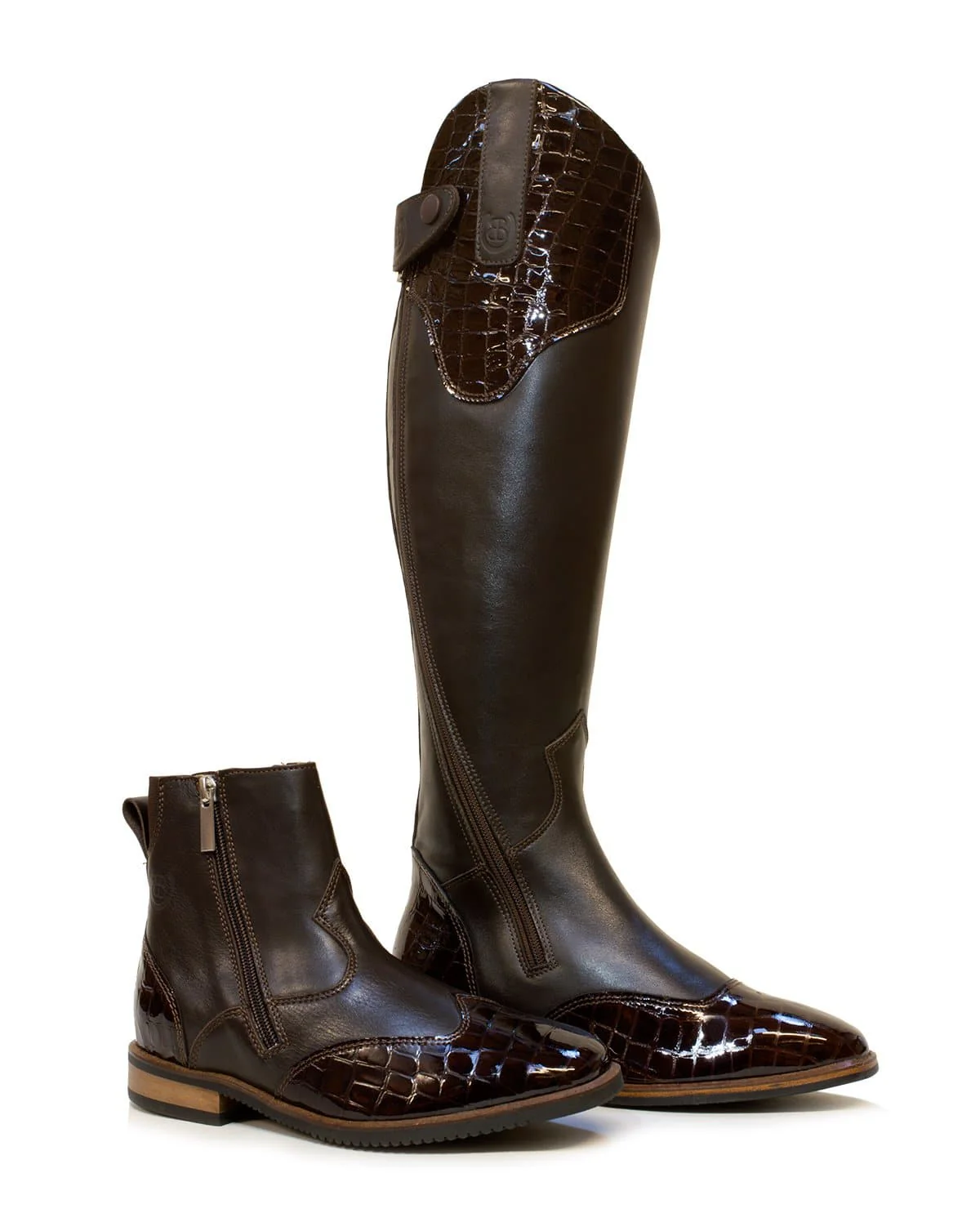 Milan Long Dress Riding Boots - Brown - Image 9