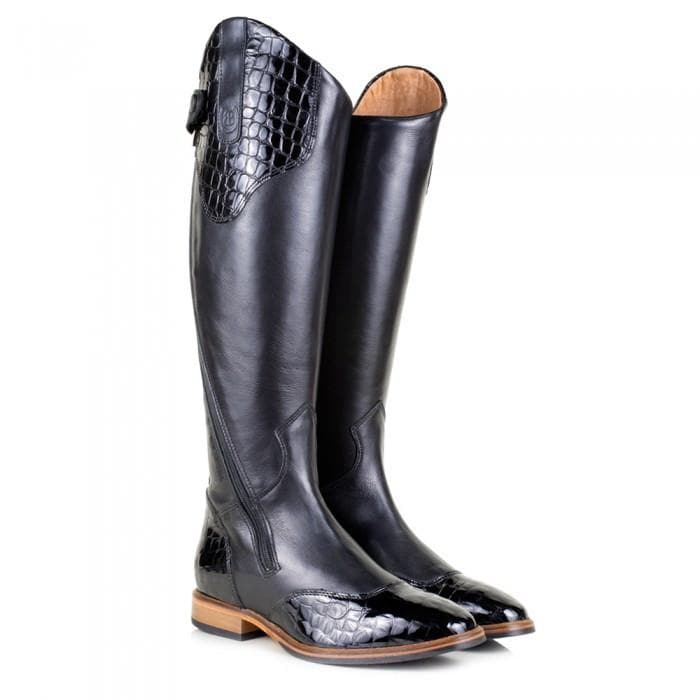 Milan Long Dress Riding Boots - Black - Image 3