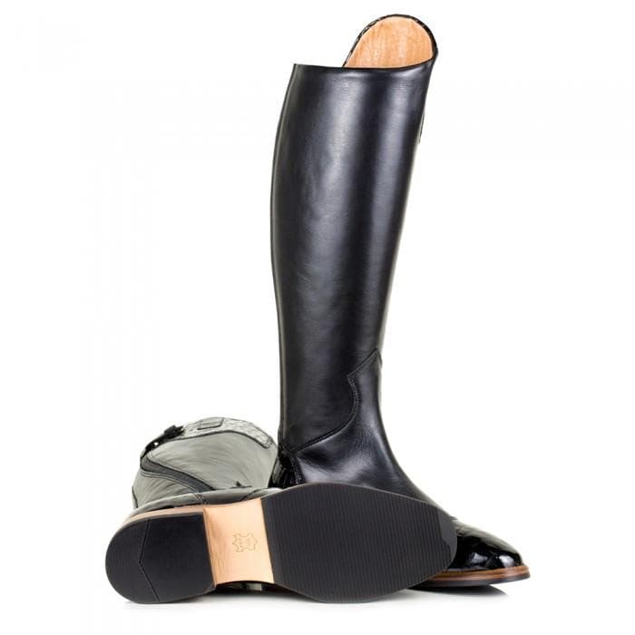 Milan Long Dress Riding Boots - Black - Image 5