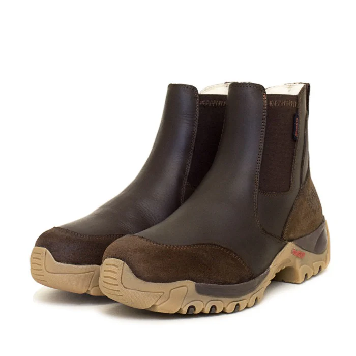 Ottawa Storm Waterproof Short Boots - Brown - Image 4