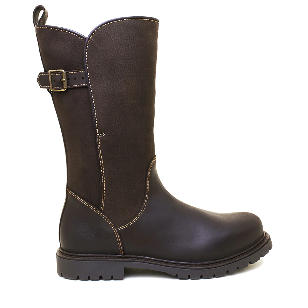 Quebec Waterproof Zip Up Mid Calf Boots - Brown - Image 3