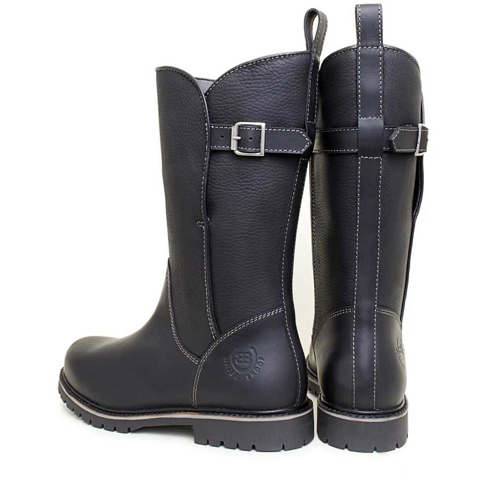 Quebec Waterproof Zip Up Mid Calf Boots - Black - Image 5