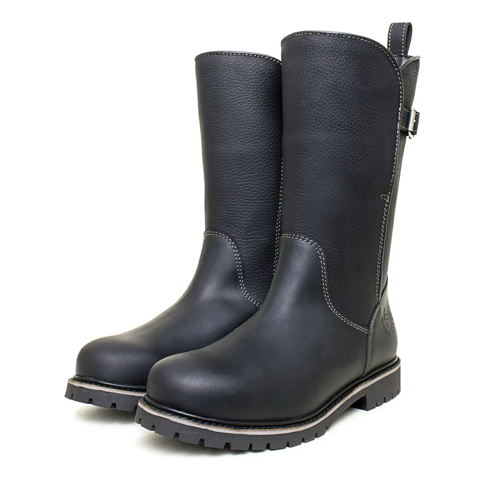 Quebec Waterproof Zip Up Mid Calf Boots - Black - Image 6