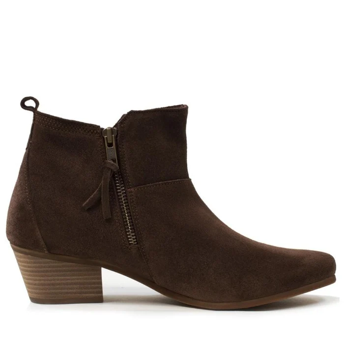 Roxy Suede Boots - Brown Size 36 & Size 37 - Image 3
