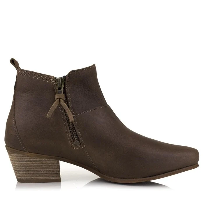 Roxy - Waxed Leather Boots - Size 35 & Size 36 Only - cs - Image 3