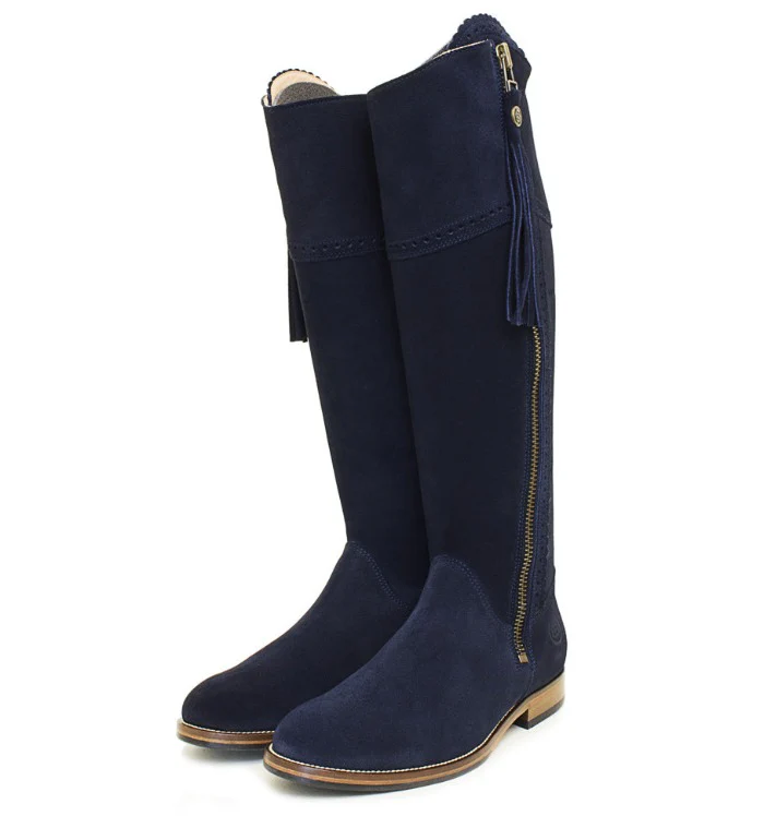 Sovereign Suede Boots with Tassel - Blue - Image 4
