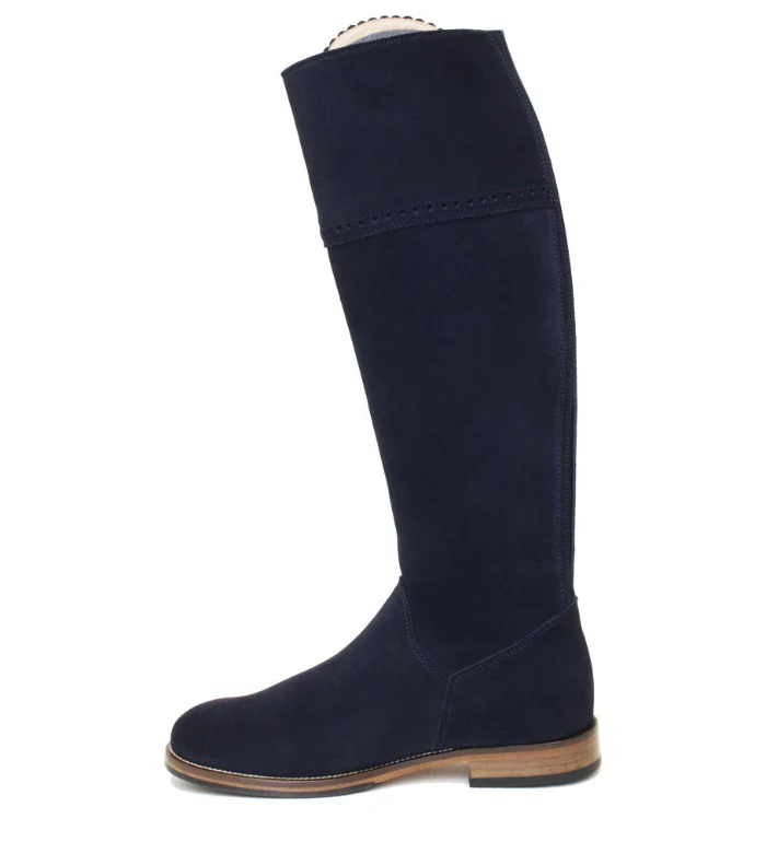 Sovereign Suede Boots with Tassel - Blue - Image 5